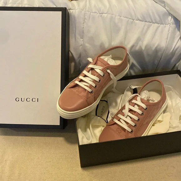 Gucci | Shoes | Never Worn Real Gucci Pink Sneakers Size 35  display picture 2